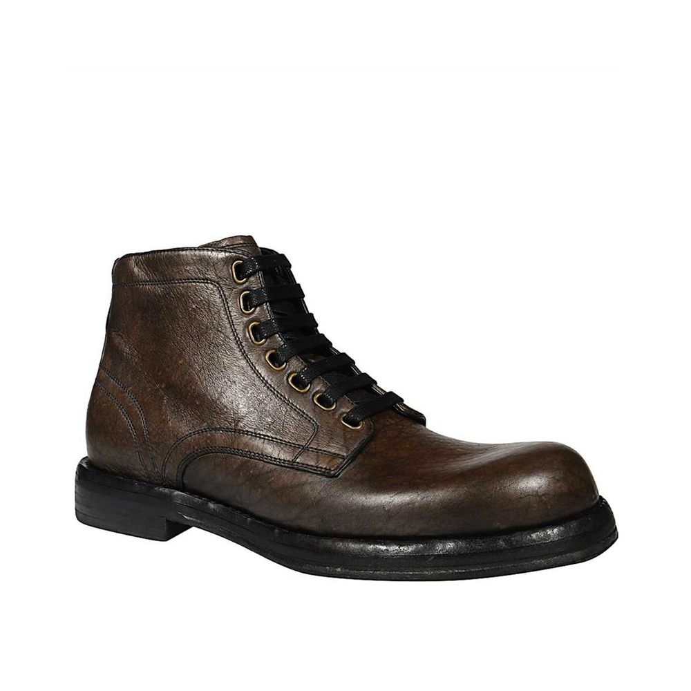 Bottines en cuir italiennes noires