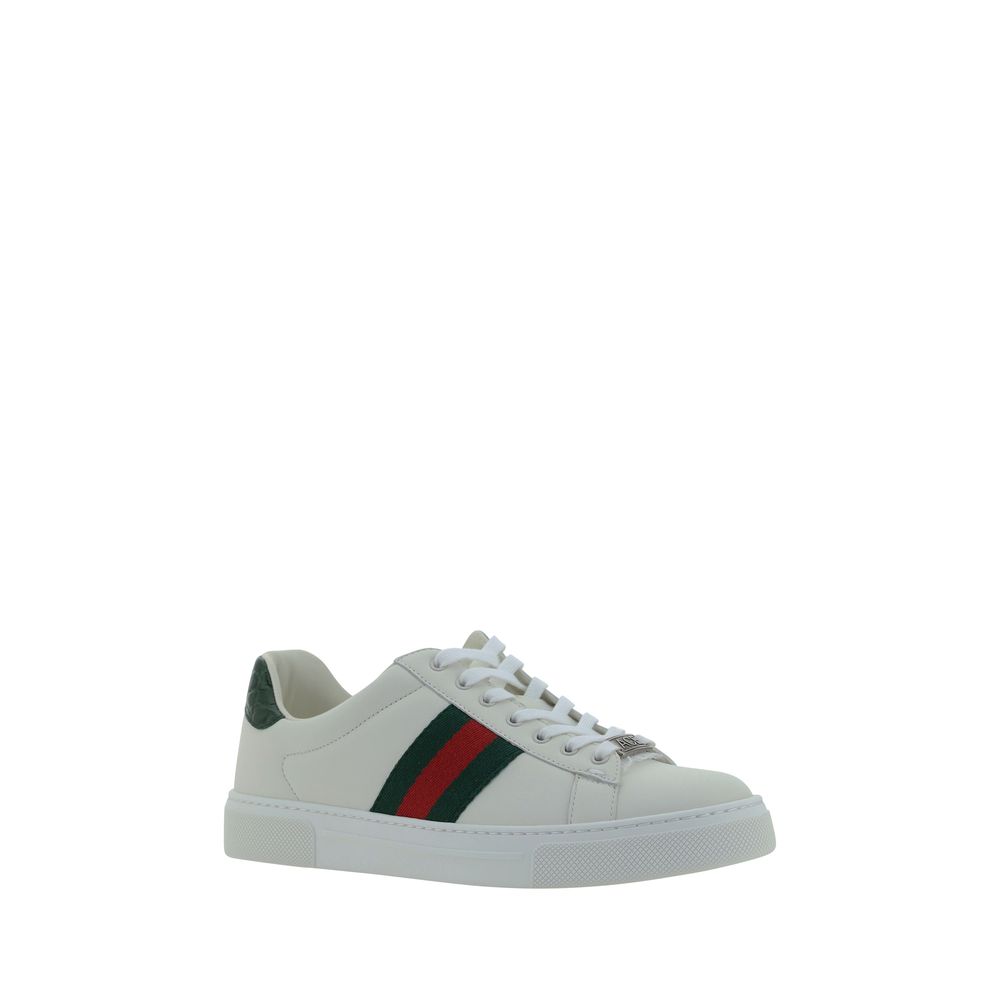 Baskets Gucci iconiques blanches