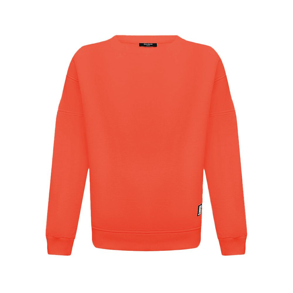Sweatshirt Balmain logo orange