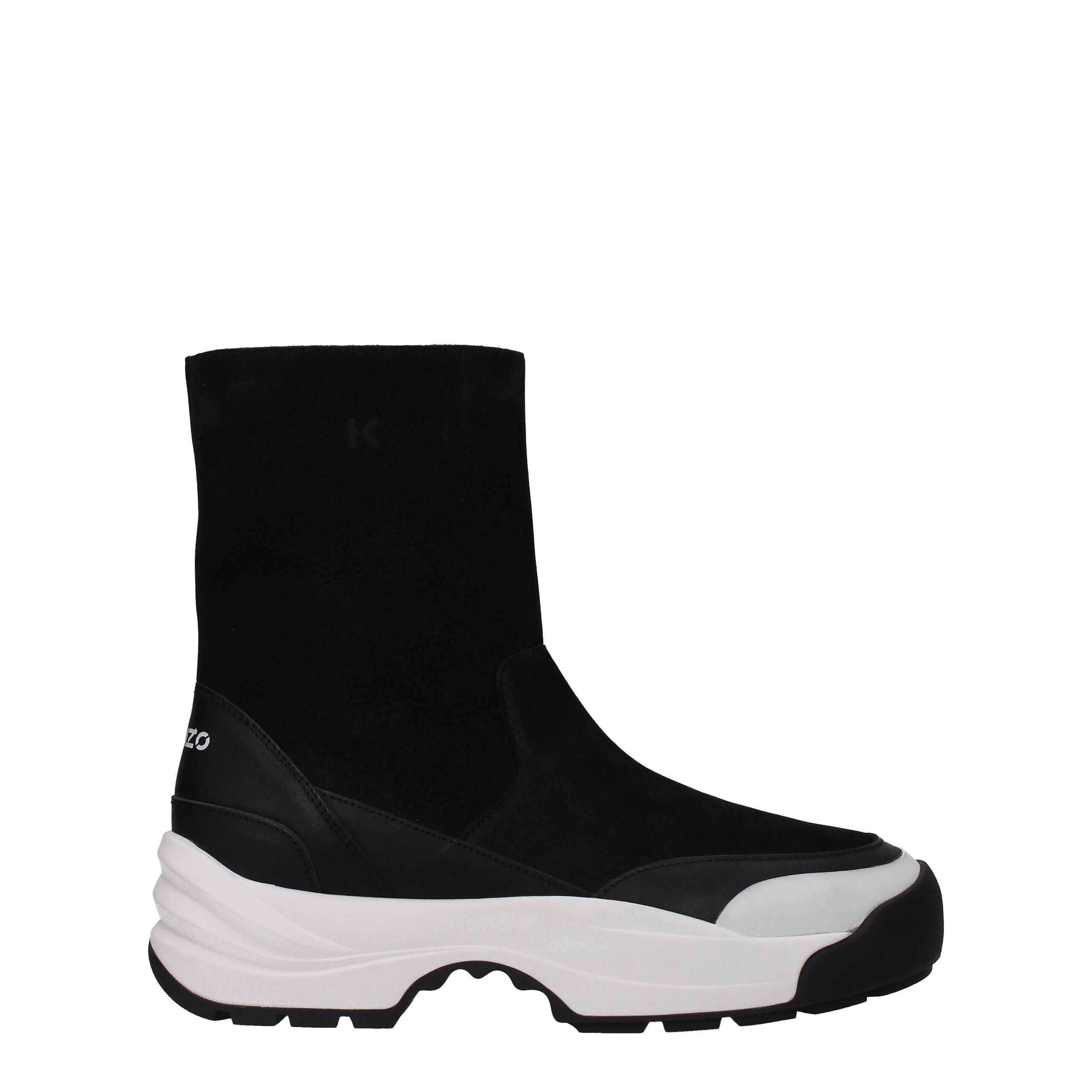 Bottines Kenzo en cuir noires