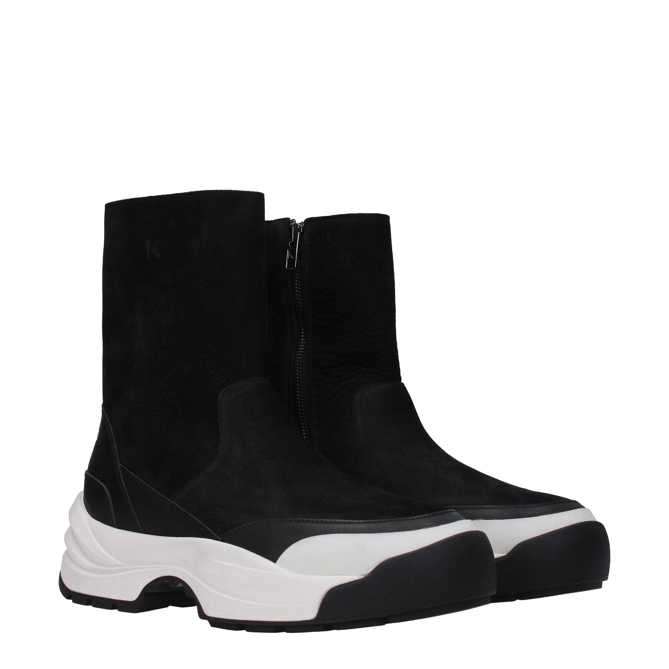 Bottines Kenzo en cuir noires