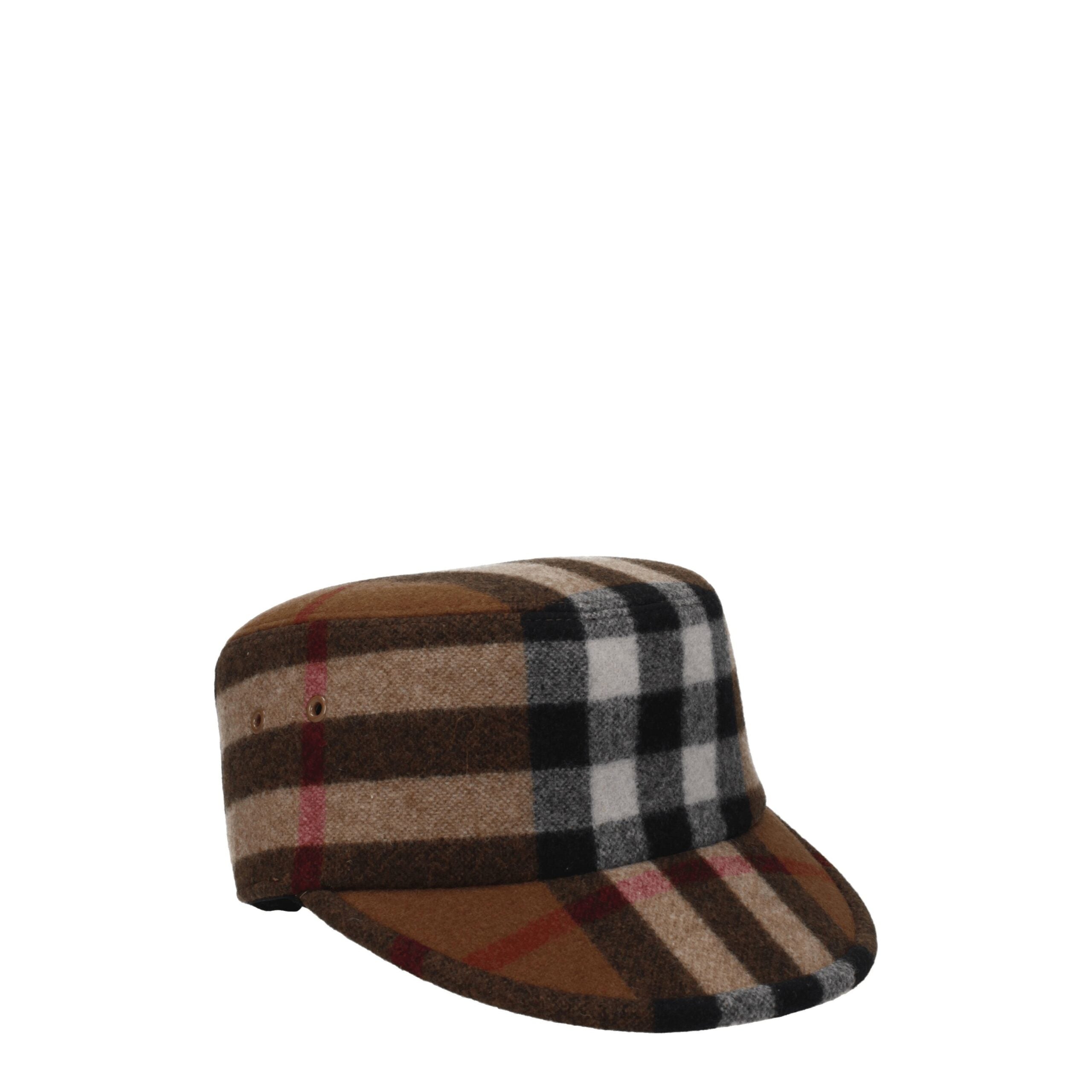 Casquette Burberry en laine brune