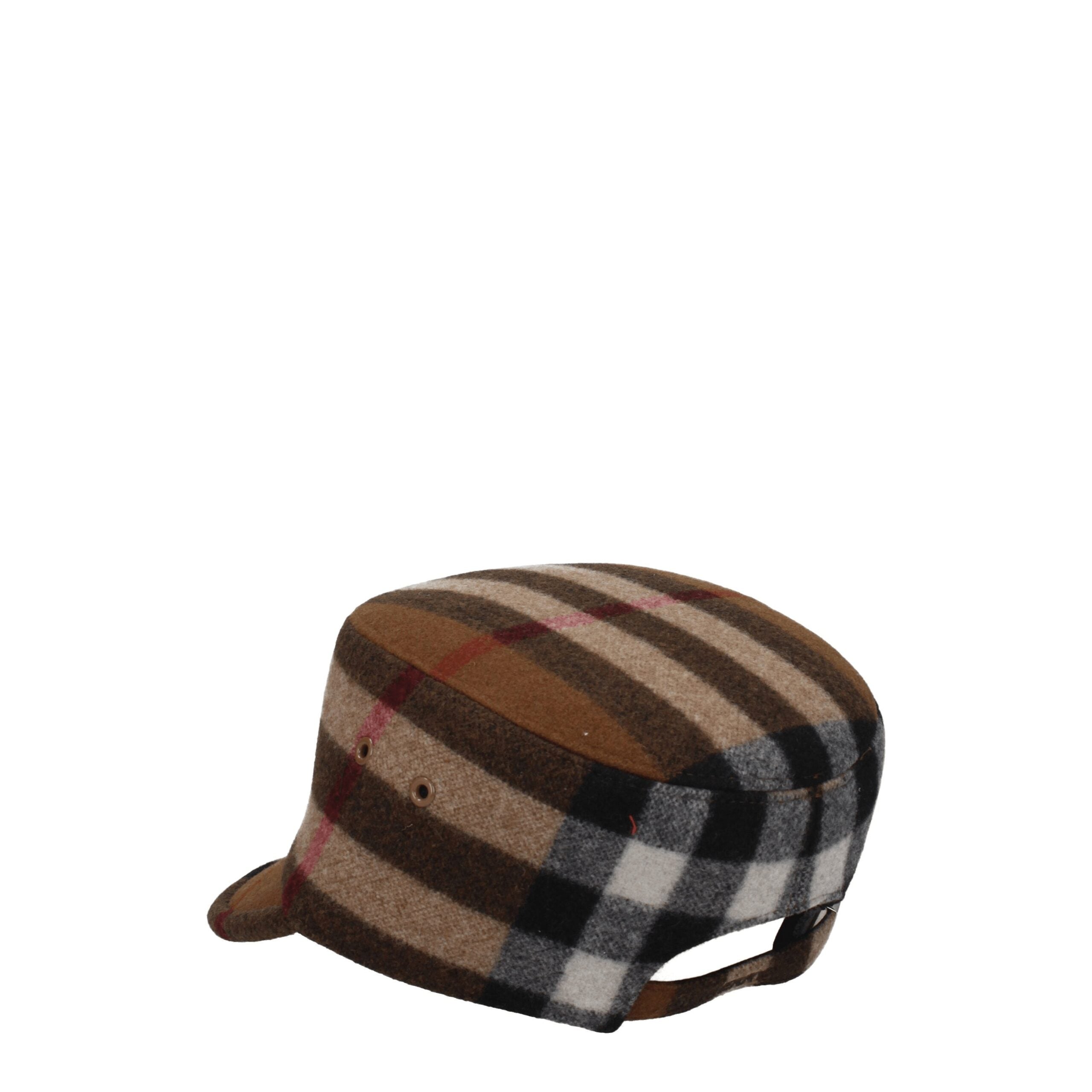 Casquette Burberry en laine brune