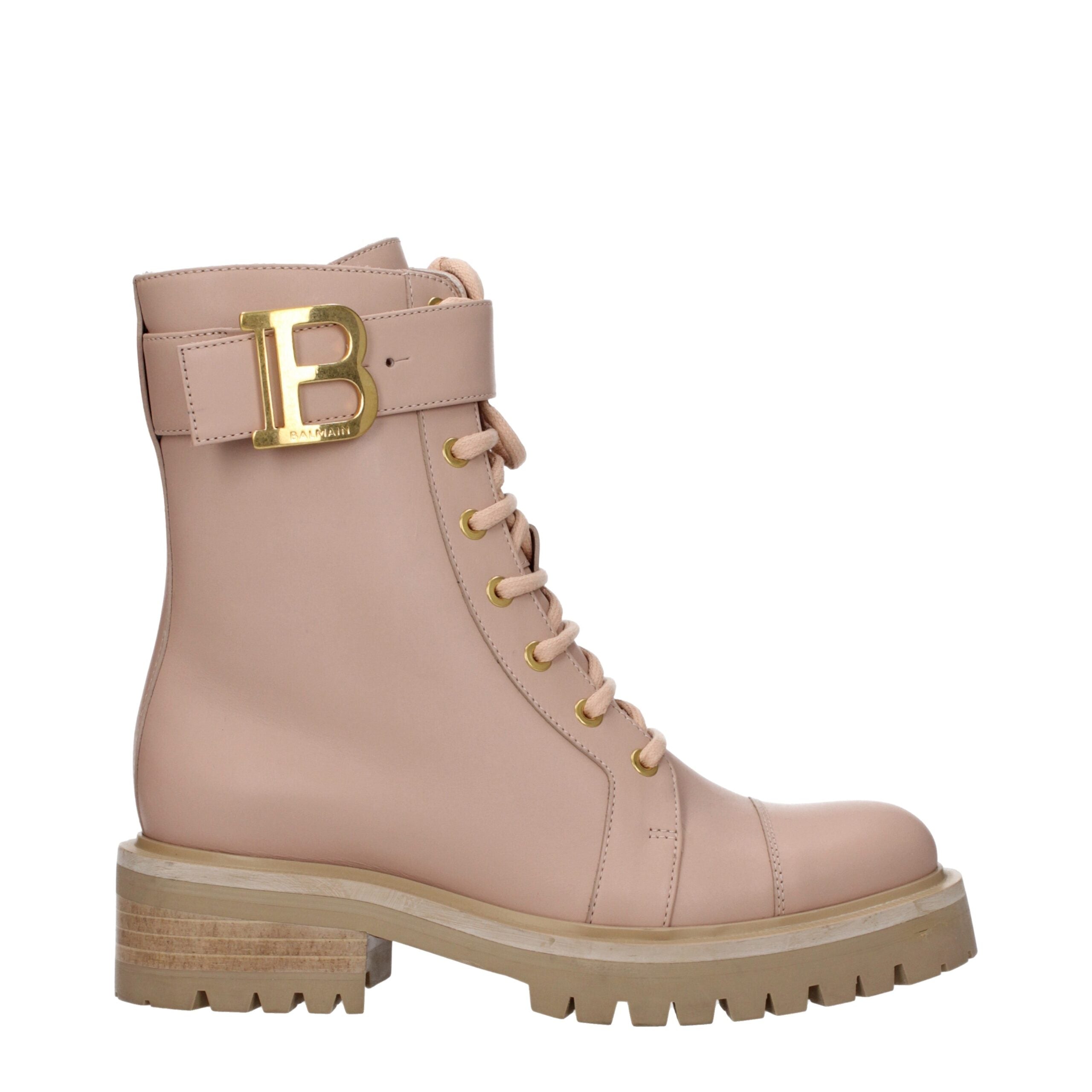 Bottines Balmain TC502 beiges