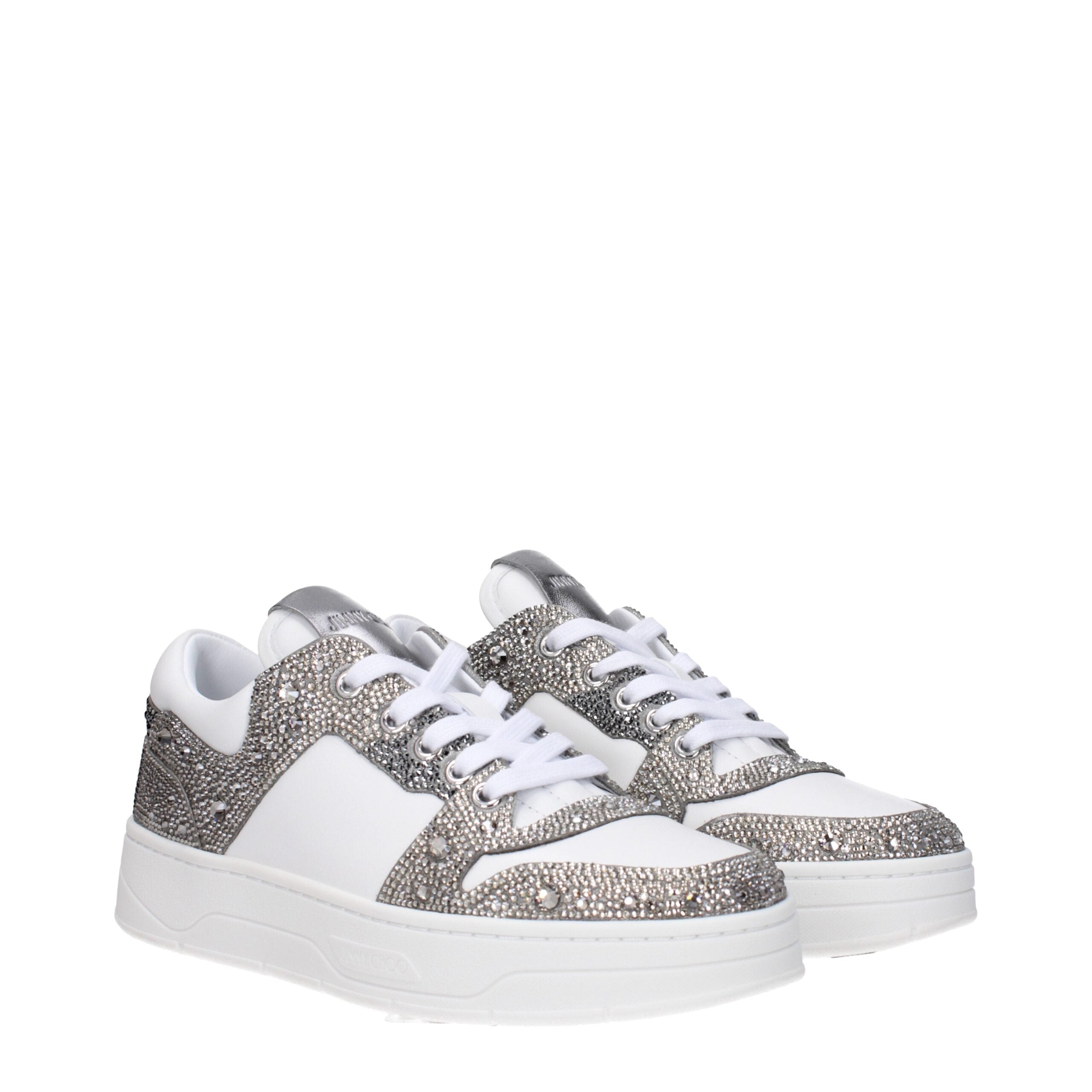 Baskets Jimmy Choo Florent blanches