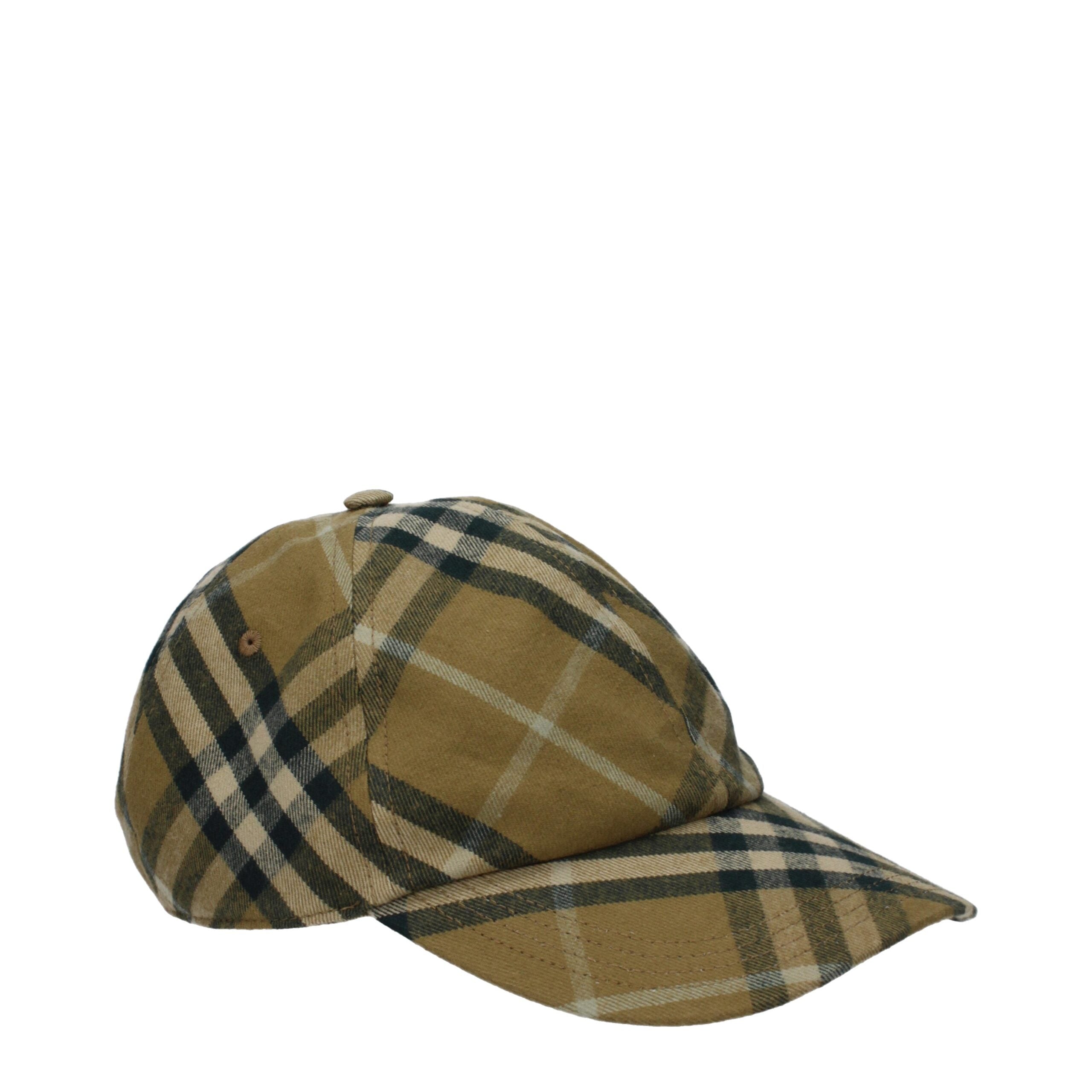 Casquette Burberry check verte