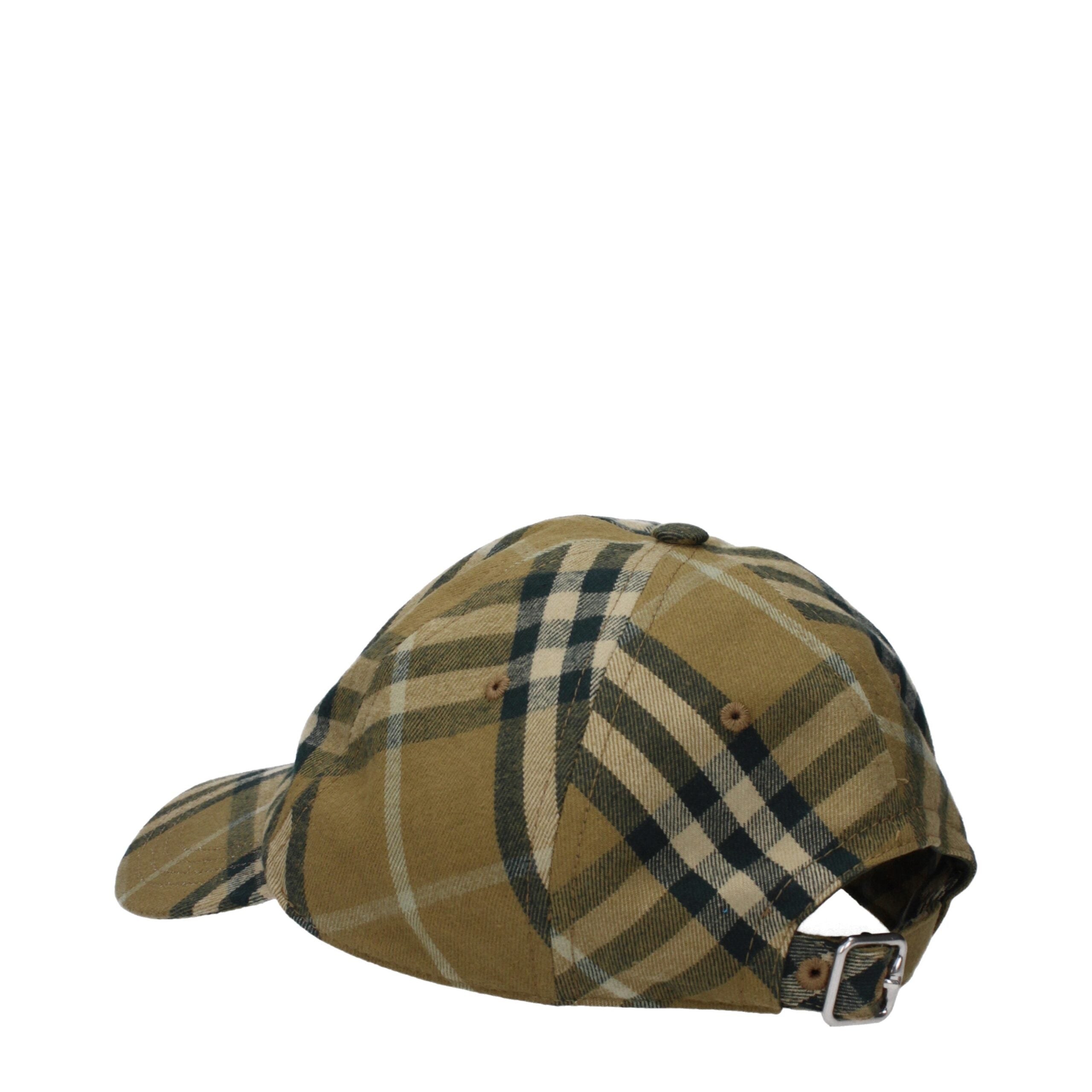 Casquette Burberry check verte