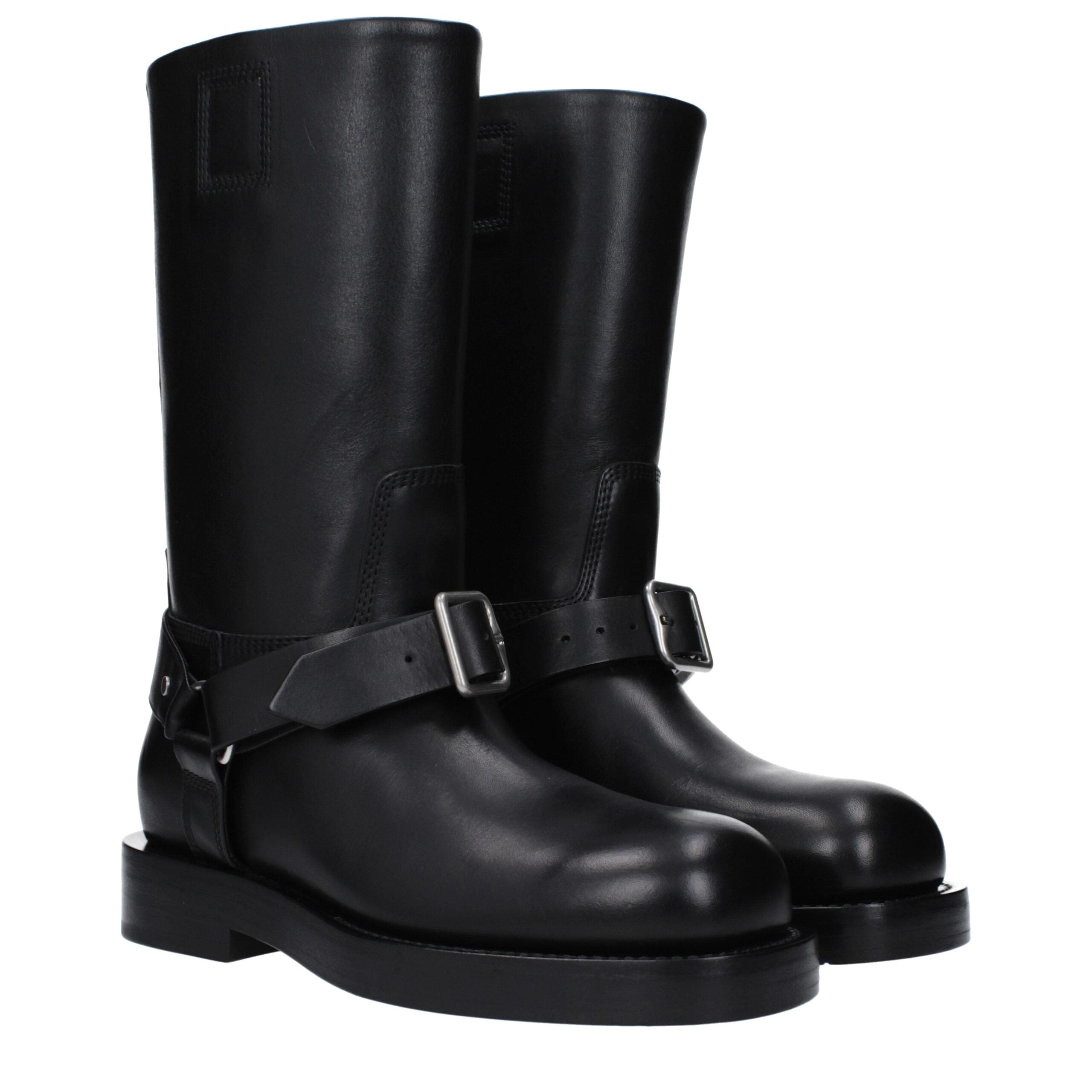 Bottines Burberry en cuir noires