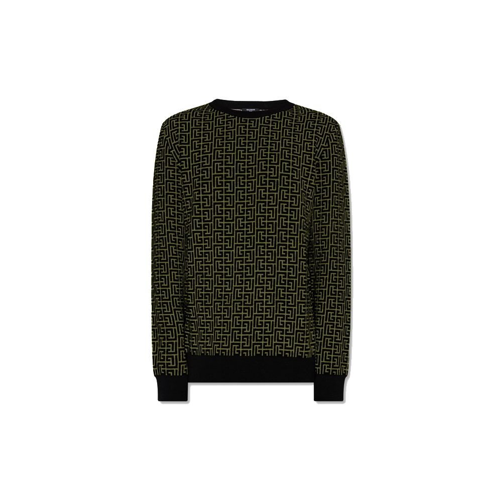 Pull Balmain logo vert