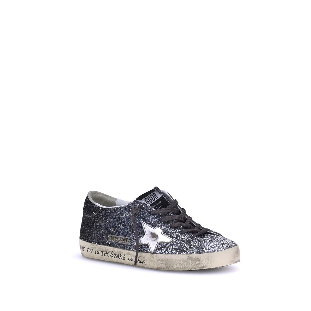 Baskets Golden Goose Super Star argentées