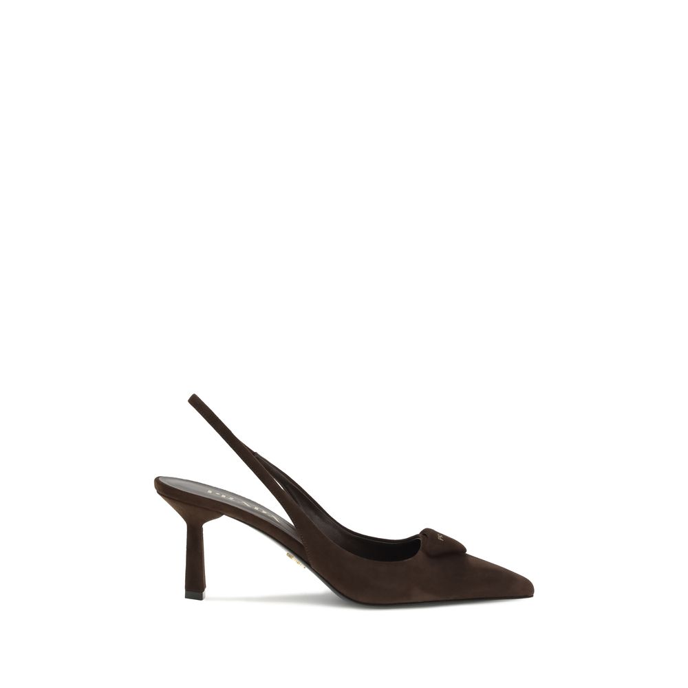 Pumps Prada suede beiges
