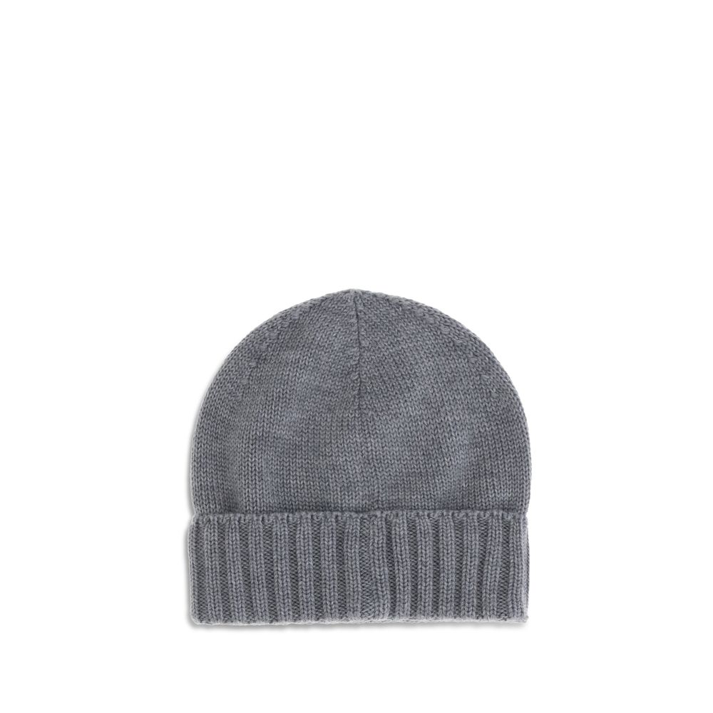 Chapeau Kiton ribbé gris