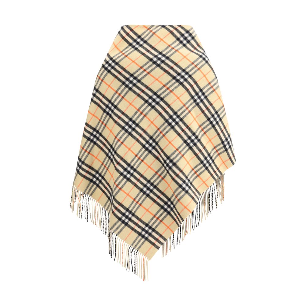 Cape Burberry avec motif Check grise