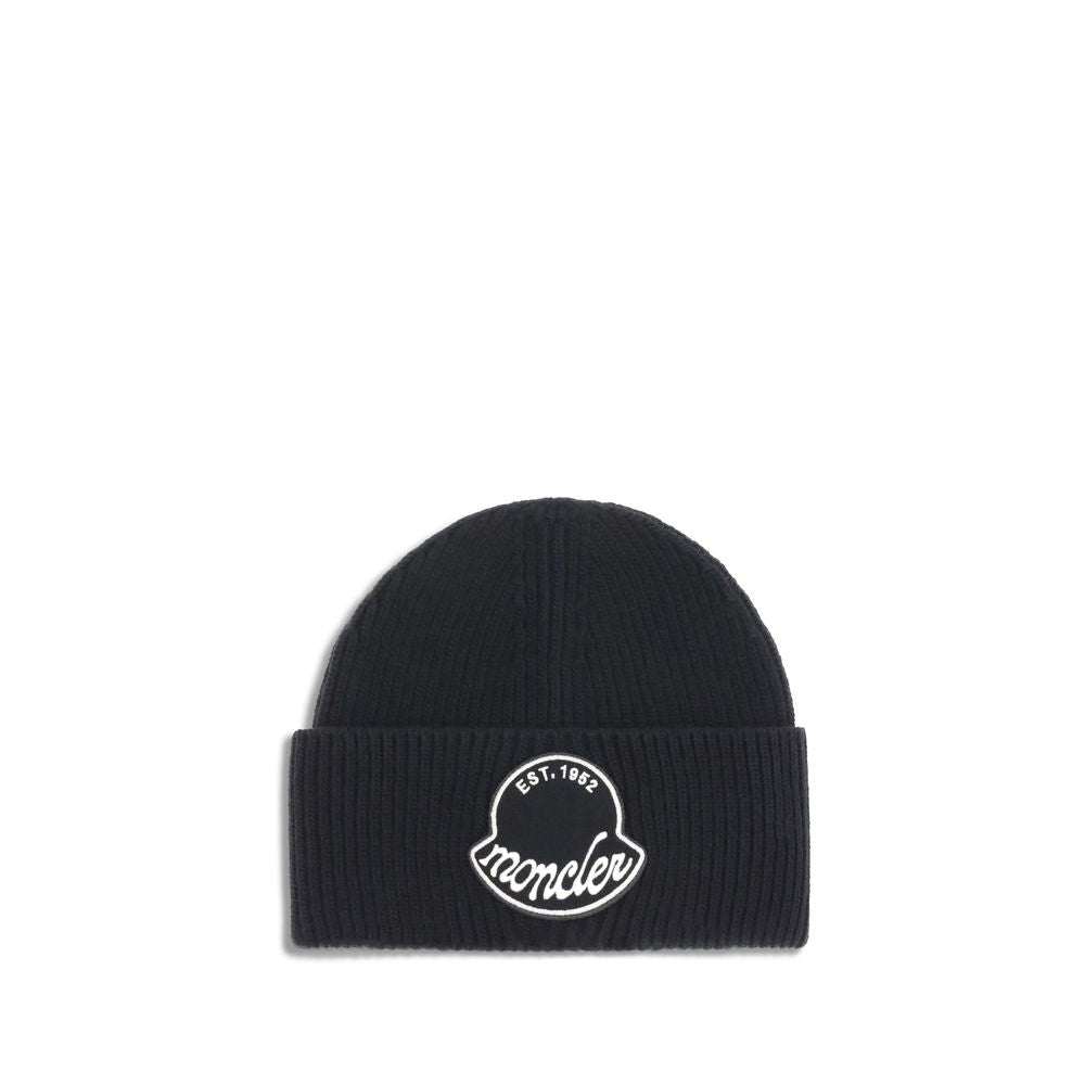 Bonnet Moncler logo blanc