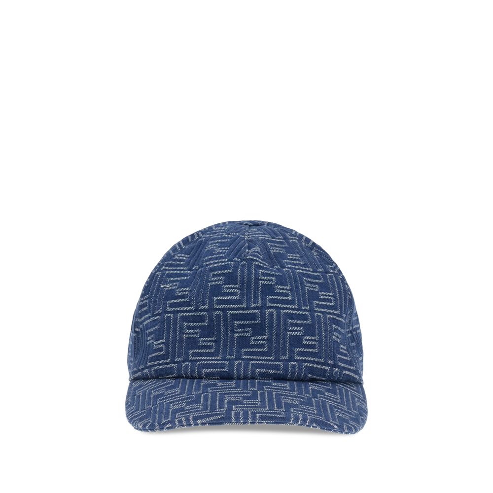 Casquette Fendi FF bleu denim