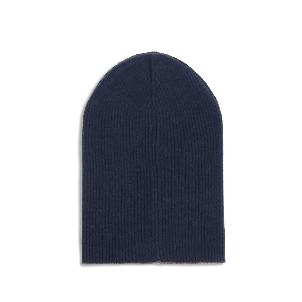 Bonnet Brunello Cucinelli ribbé noir