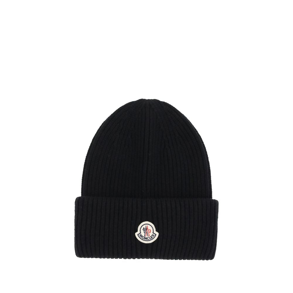 Bonnet Moncler modèle logo gris