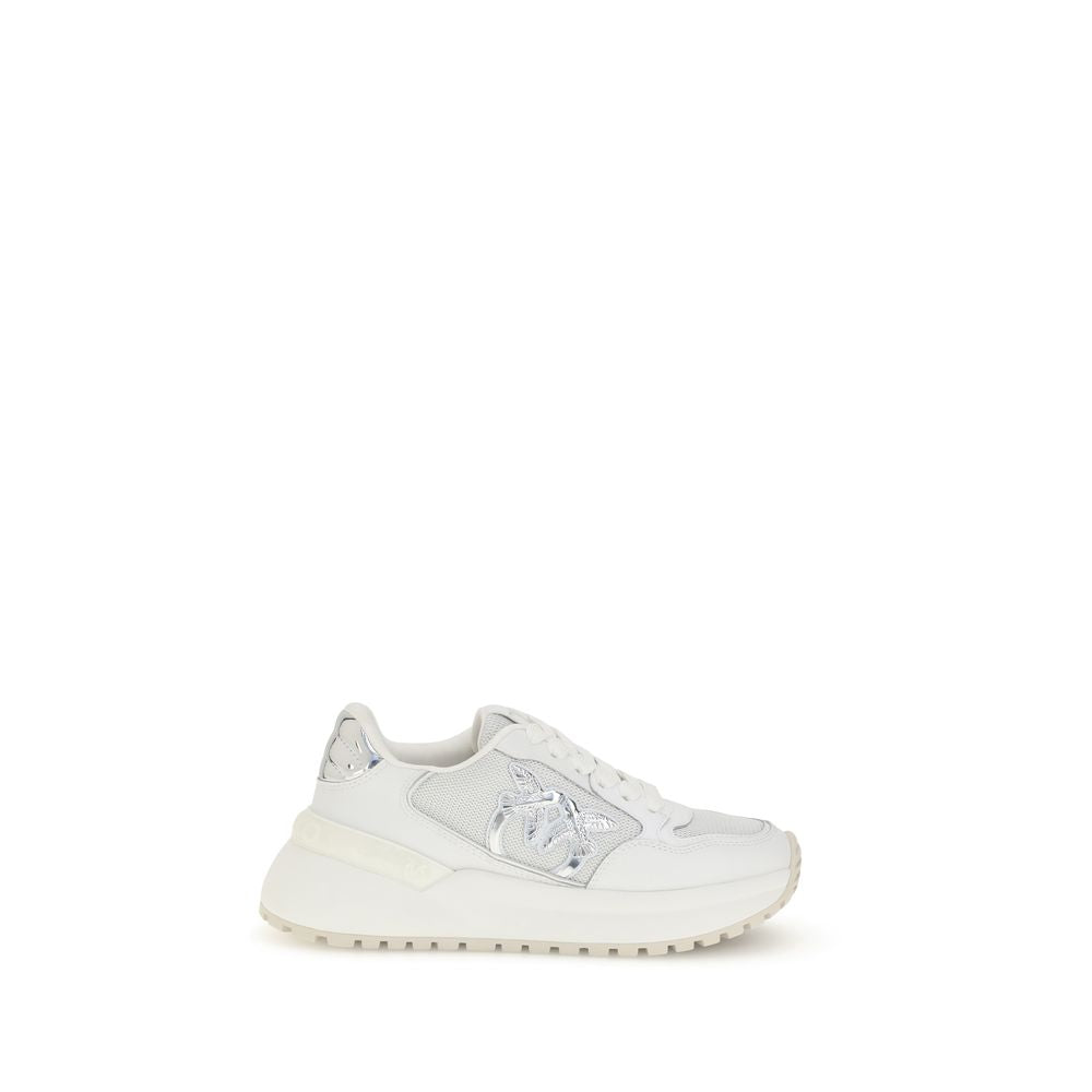 Baskets Pinko avec détails miroir roses