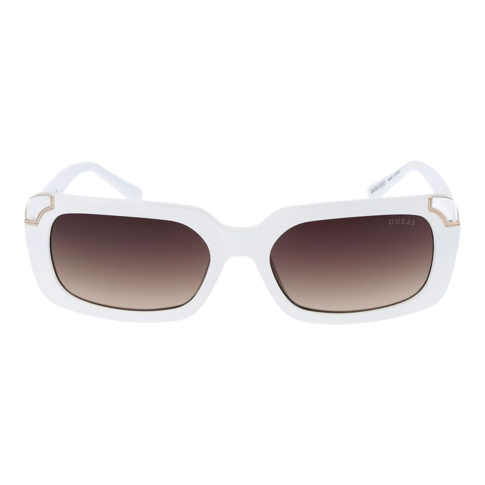 Lunettes de soleil blanches brunes